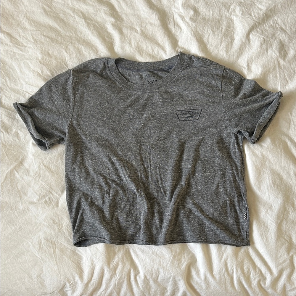 FREE WITH NEXT PURCHASE**Vans Graphic Print Heather Grey Tee